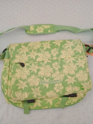 Brunoti crossbody messenger bag new, green and yellow