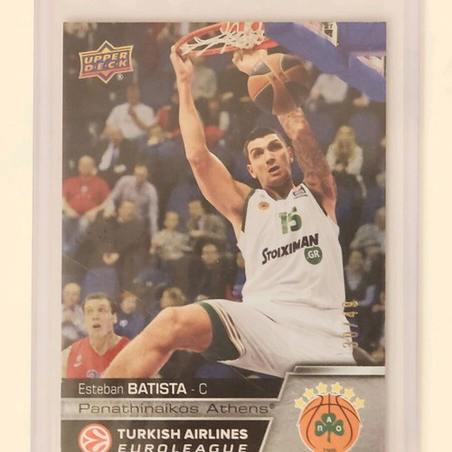 Esteban Batista Panathinaikos 2015-16 Upper Deck card like new