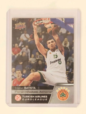 Esteban Batista Panathinaikos 2015-16 Upper Deck card like new