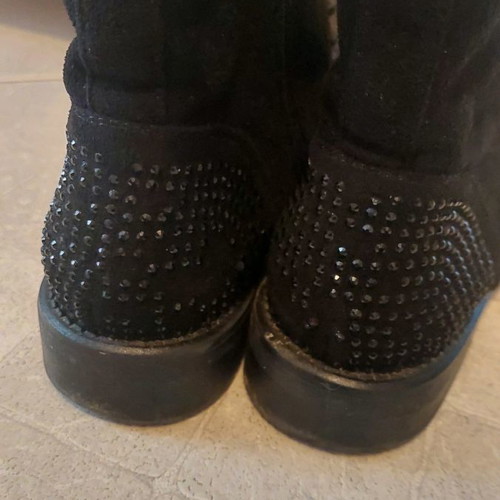 Voi Noi boots used, black, size 38, suede style with zipper