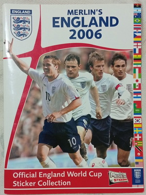 Merlin's England 2006 άλμπουμ με αυτοκόλλητα Παγκοσμίου Κυπέλλου