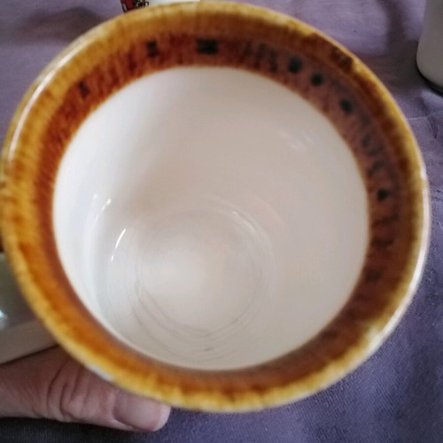 Antique set of 7 collectible ceramic mugs from England from a personal collection