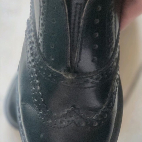Le Blanc women's Oxfords new black with perforated design