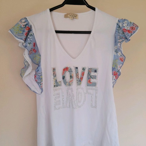 Lynne Short-Sleeve Blouse Used, Size S