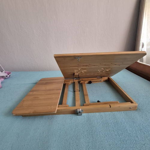 Wooden folding bamboo laptop and bed table