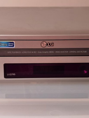 LG Video VHS LV3795 μεταχειρισμένο με τηλεκοντρόλ για ανταλλακτικά