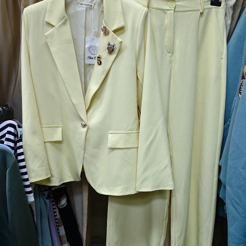 Yellow women's suit new, one size