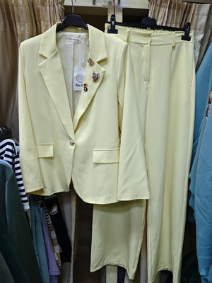 Yellow women's suit new, one size