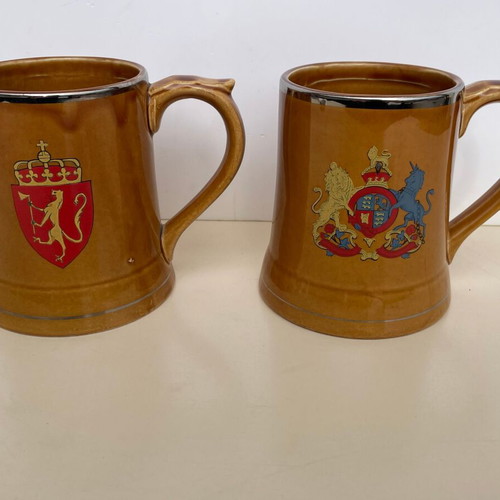 Nasco vintage ceramic beer mugs set of 4 like new