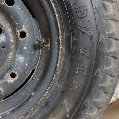Goodyear 8-ply 6.00-13 nylon tires used, pair