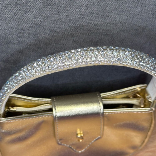 Sante evening bag used, gold color
