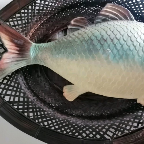 Wall fish used with handmade basket decorative
