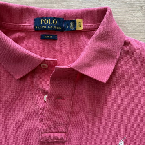 Polo Ralph Lauren Slim Fit Pique Polo Shirt Pink Size L