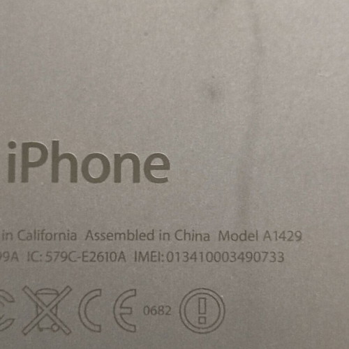 Apple iPhone 5 A1429 housing used, rear cover