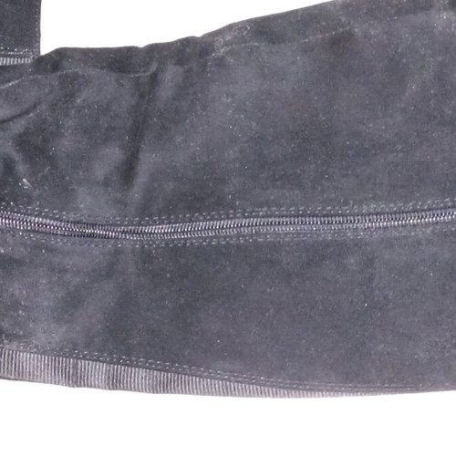Women's black suede boots like new, size 39 with zipper