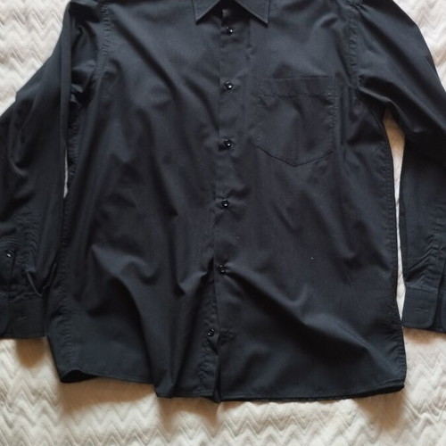 Waveland men's black dress shirt, size M