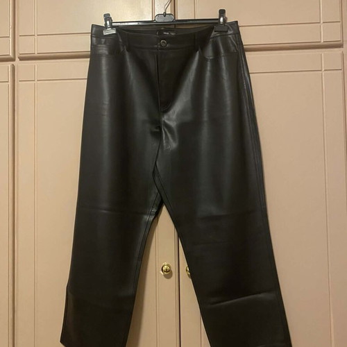 Mango leather pants new, black, size XXXL