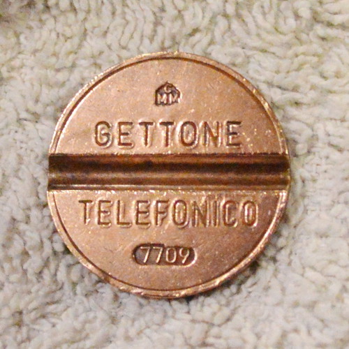 Gettone Telefonico 1927 phone token used with code 7709