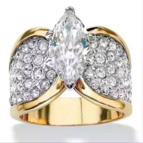 Eloise Women's Ring New, Yellow Gold with Diamonds