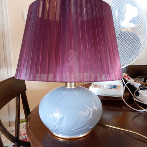 Porcelain table lamp like new, height 0.48 m