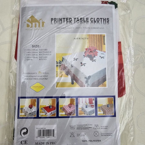 Stain-Resistant Tablecloth New in Packaging