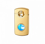 Luxury Gold LED Pipe and Cigar Lighter with Jet Flame