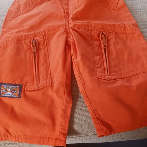 Orange baby pants with pockets used, 6 months, Jumbo