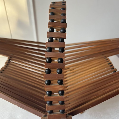 Vintage Folding Fruit Basket Mid-Century Modern like new