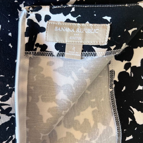 Banana Republic skirt, white and black, size S