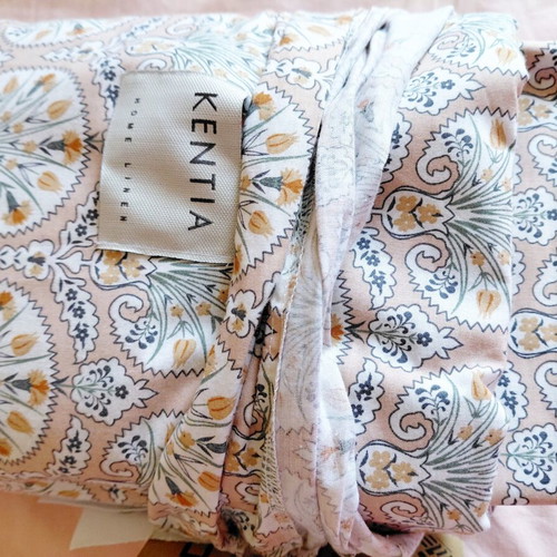 Kentia cotton duvet cover set double 220x240 cm with pillowcases new