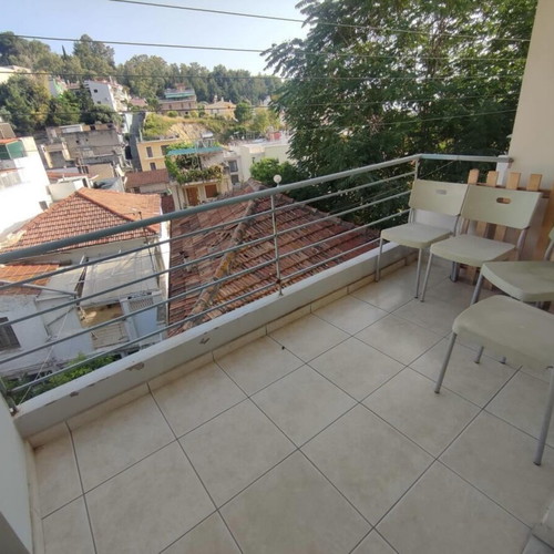 Studio apartment furnished with balcony and air conditioning in Patra