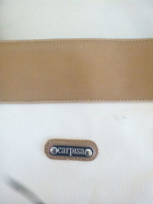 Caprisa shoulder bag new, ecru with tan details
