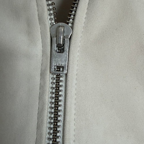 Iro Paris Ashley Suede Leather Biker Jacket Ivory used, lamb leather