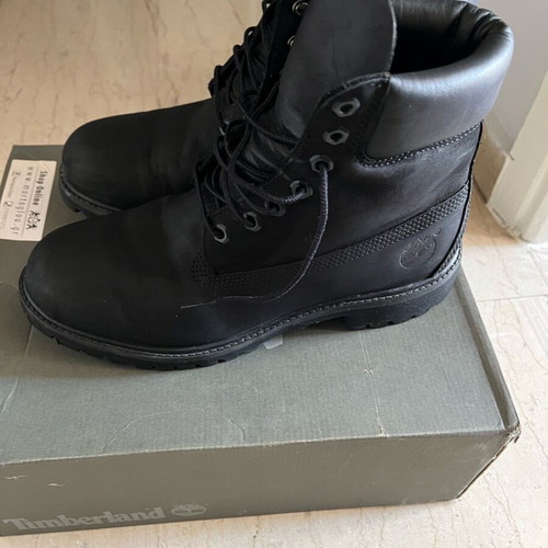 Timberland 6inch Premium Μαύρα Ανδρικά Αρβυλάκια Αδιάβροχα μεταχειρισμένα νούμερο 43