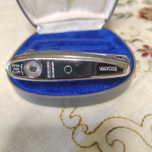 Ronson lighter used with case, instructions, and box