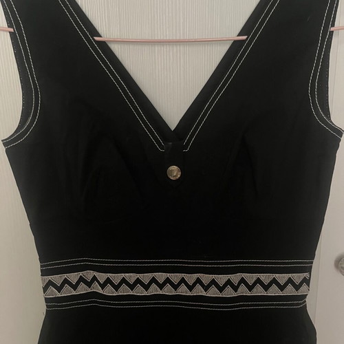 Karen Millen φόρεμα μαύρο με κεντήματα σαν καινούργιο, μέγεθος 36