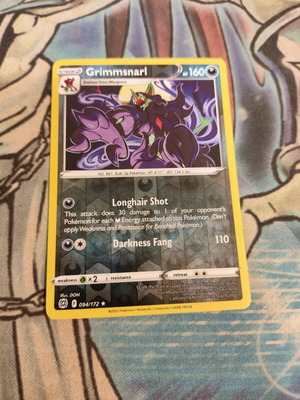 Grimmsnarl 094/172 Pokemon Card Reverse Holo like new, Brilliant Stars