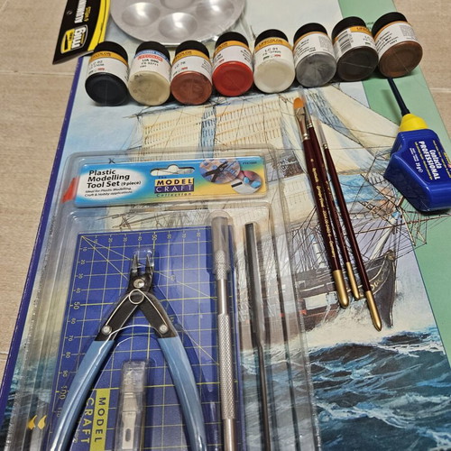 French Frigate Acheron Assembly Kit new with accessories