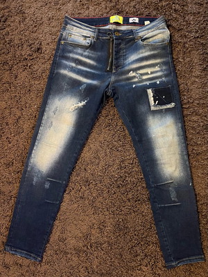 Royal Punk denim pants like new, size W34 L32