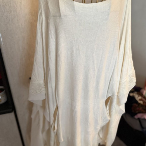 White Viscose Dress made in Europe like new