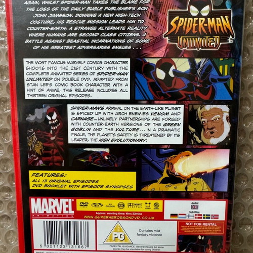 Spider-Man Unlimited DVD like new, complete animated series