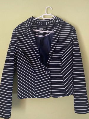 Jacket like new, white and blue, one size