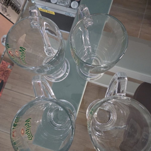 Mythos Beer Pint Glasses set of 4, new, 0.5L