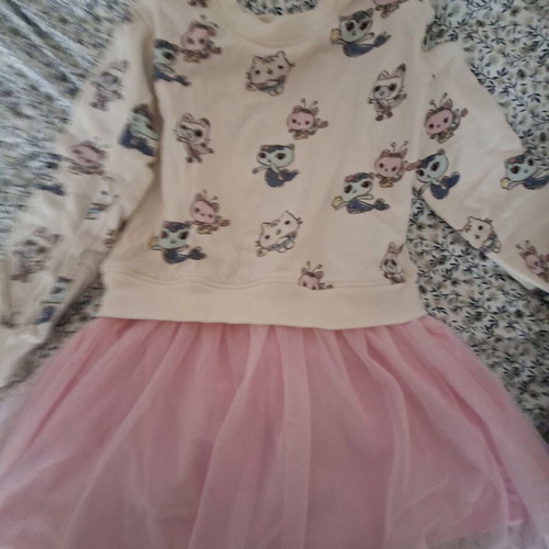 Gabby dress H&M like new, size 122-128, white multicolor