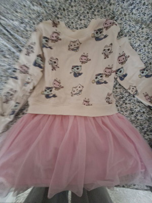 Gabby dress H&M like new, size 122-128, white multicolor