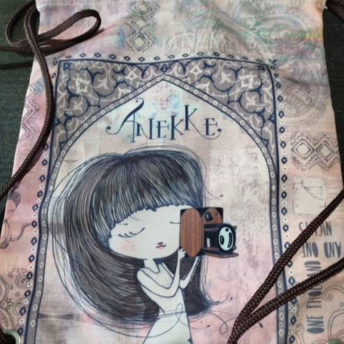 Anekke backpack large drawstring bag new