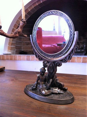 Oriental empire mirror used, ornate