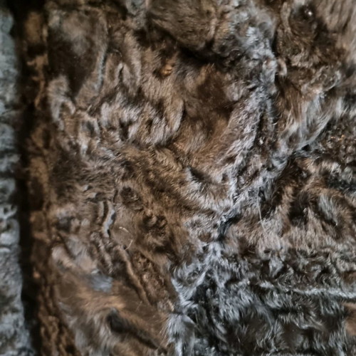 Synthetic fur coats new, pack with brown and black