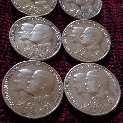 Silver coins like new, set of 6