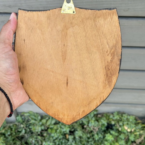 La Galissonnière Nautical Shield used, wooden base